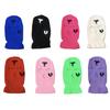 3 Hole Full Face Ski Mask Knit Hat Windproof Cycling Mask for Outdoor Activities