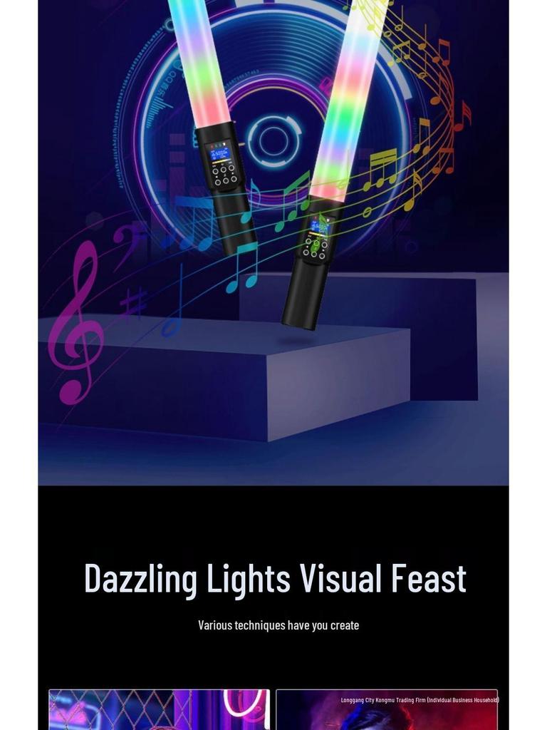 Portable RGB LED Fill Light Bar for Professional Photography and Night Scenes