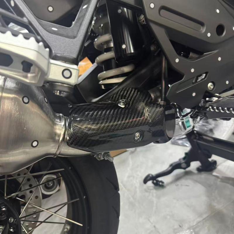 FOR BMW R1300GS R 1300 ADV 2024 2025 100% Carbon Fiber Exhaust Hood Decoration Motorcycle Accessories