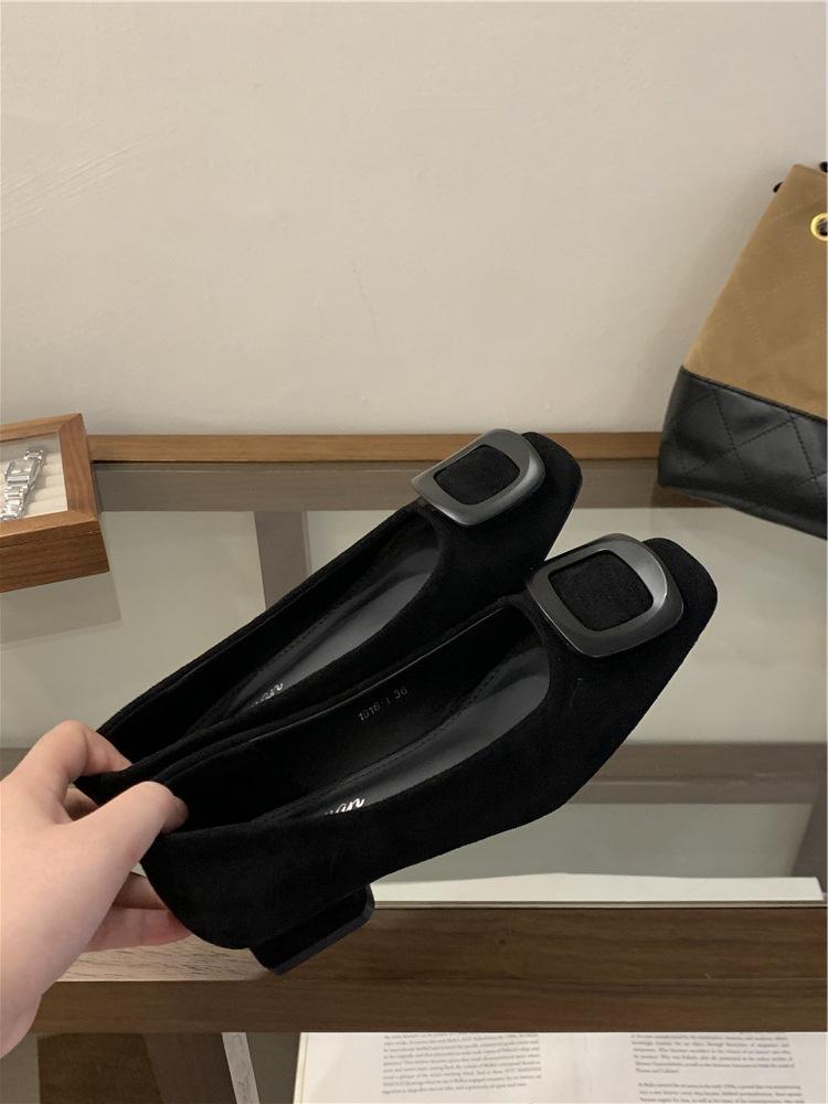 2025 Autumn New Single Shoes Thick Heel Mary Jane Single Shoes Women Ol Commuting