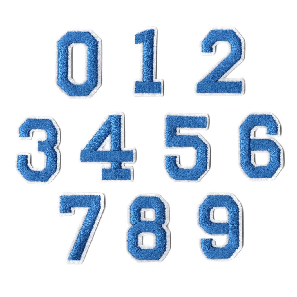 Colorful English Letter & Number Embroidery Patch Set for Clothing Decoration