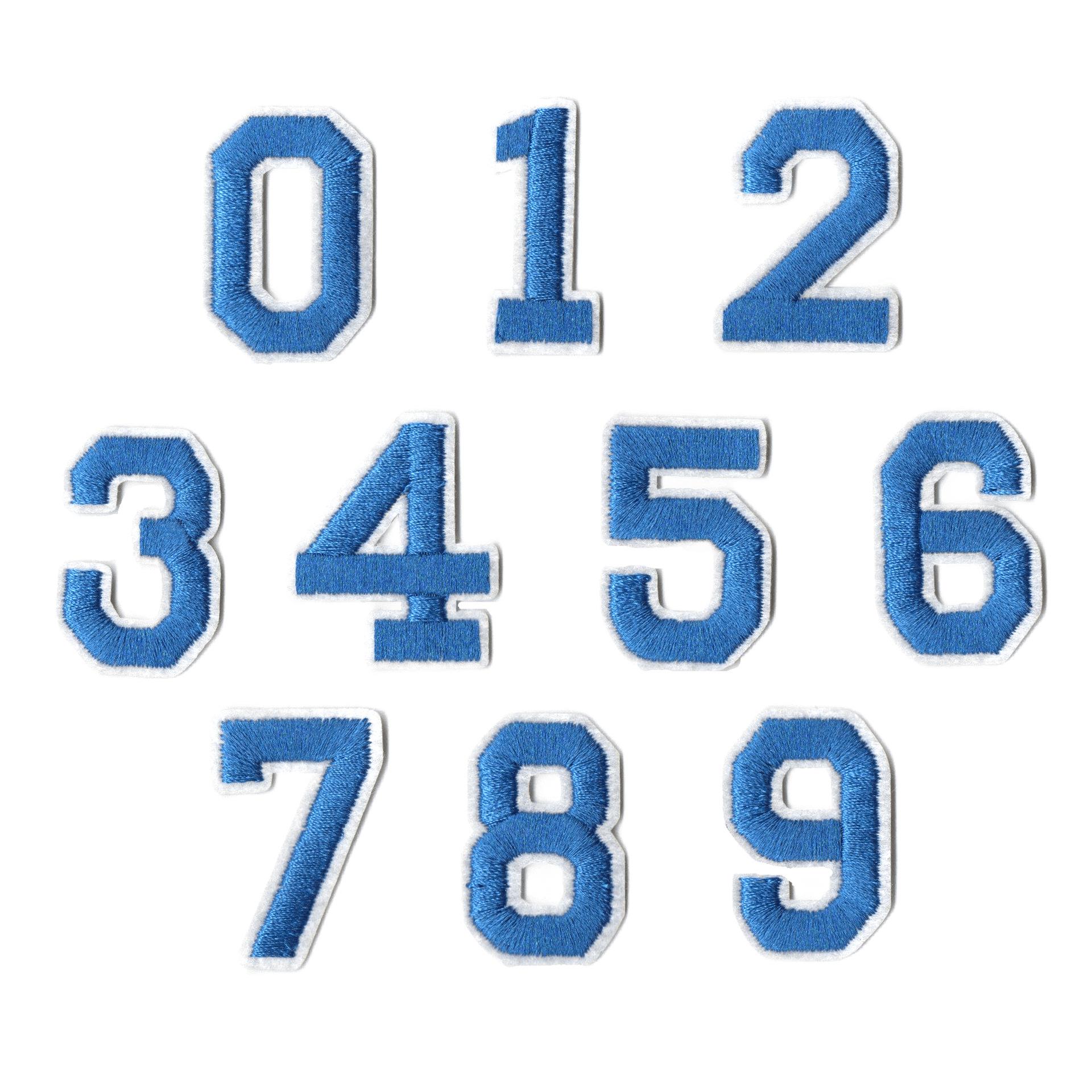 Colorful English Letter and Number Embroidery Patches for Clothing Accessories