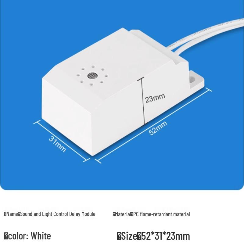 Voice-Activated LED Stairwell Sensor: Intelligent 220V Sound & Light Control with Delay