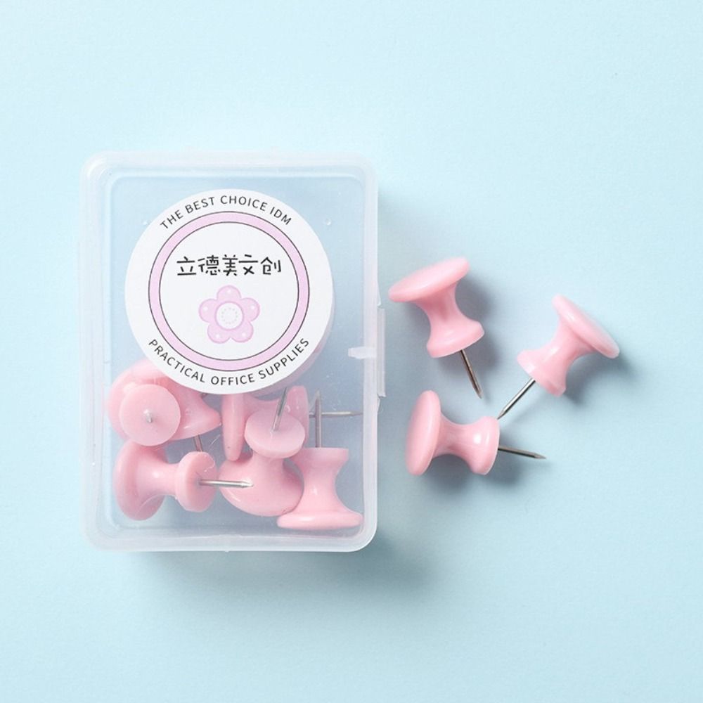 Fixing Pin Board Push Pin Macaron Color Thumb Tacks Boxed Pushpin Thumbtac  Stationery