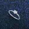Modian New Fashion Real 925 Silver Clear Heart CZ Rings Classic Silver Finger Ring For Women Party Wedding jewelry Anel