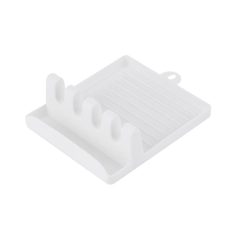 

Пластиковая подставка для ложки, кухонный органайзер для вилок, лопаток, подставка для ложек, подставка для хранения посуды, подставка для ложек, держатель для крышек кастрюль белый