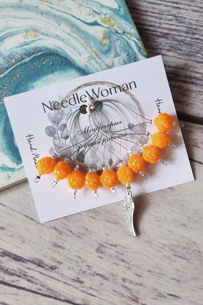 Handmade Knitting Stitch Markers – 10 Piece Set, Perfect for Needlework