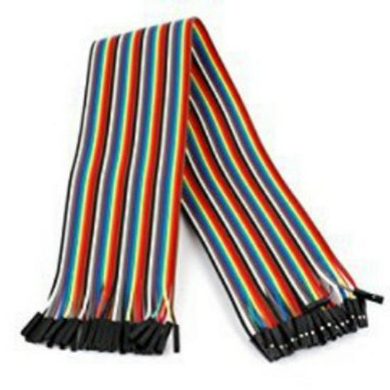 Colorful 40P Female-to-Female Dupont Ribbon Cable, 30CM Length, for Breadboard Connections