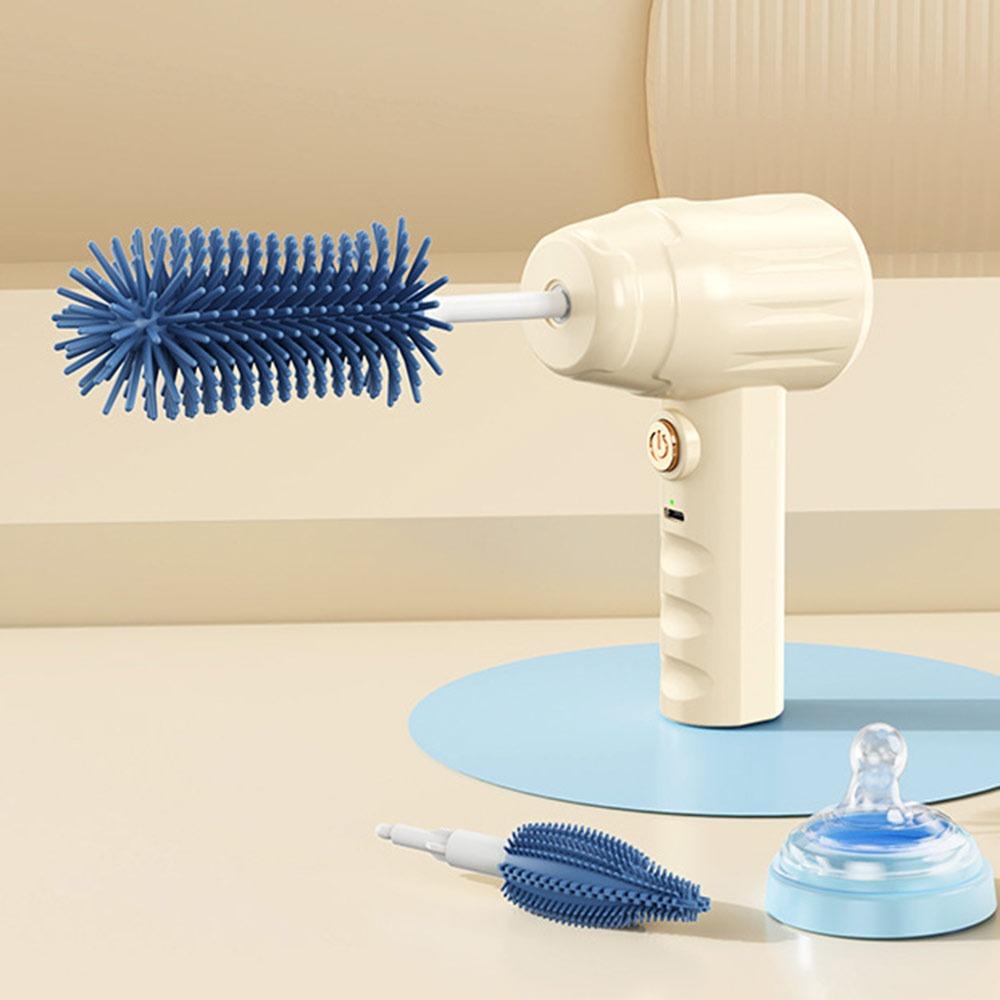 Wireless Electric Baby Bottle Brush Rechargeable Bottle Cleaner Electric Rotating Scrubber