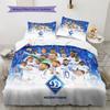 FC Dynamo Kyiv  Pattern Bedding Quilt Set Quilt Cover Pillowcase Home Decoration Birthday Gift (1 * Duvet Cover + 2 * Pillowcase, Without Core)