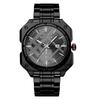Concept Steel Belt Watch Male Personality Waterproof Calendar Luminous Square Quartz Watch