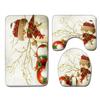 Christmas Bathroom Floor Mat Toilet Three-Piece Set