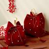 Bridesmaid Handbag Gift: Wedding Favor Red Envelope Candy Box