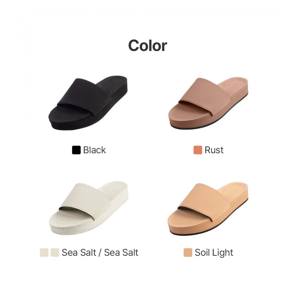 Indosol Official Import Rust Slipper   Platform Slide