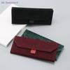 Custodia a Triangolo Pieghevole in Velluto per Occhiali Custodia Elegante per Occhiali da Sole Scatola Morbida per Occhiali da Lettura Scatola Creativa Resistente alla Compressione per Occhiali