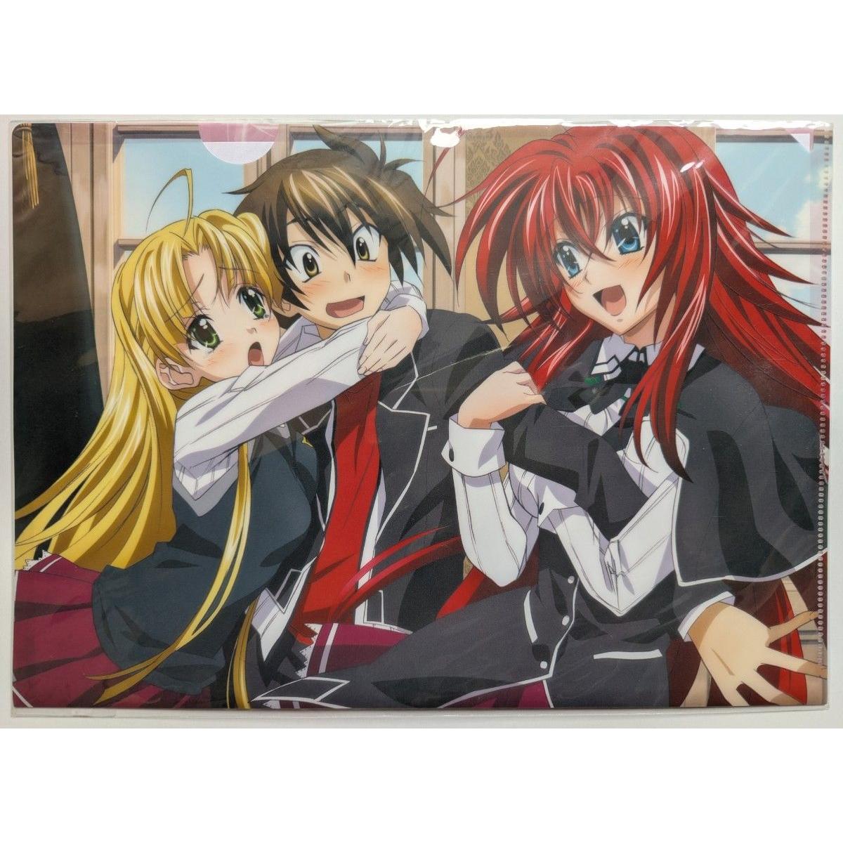Used Brand new and unopened High School DxD A4 Clear File Issei Hyodo Rias Gremory Asia Argento