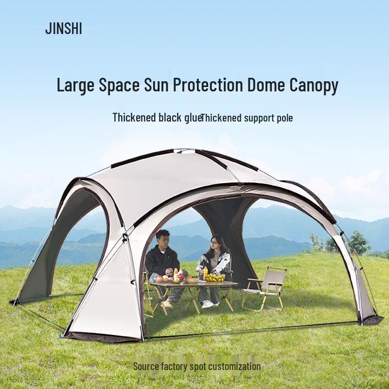 Windproof Blackout Spherical Dome Camping Tent - Extra Large Multi-Person Space, Sun Protection, Waterproof