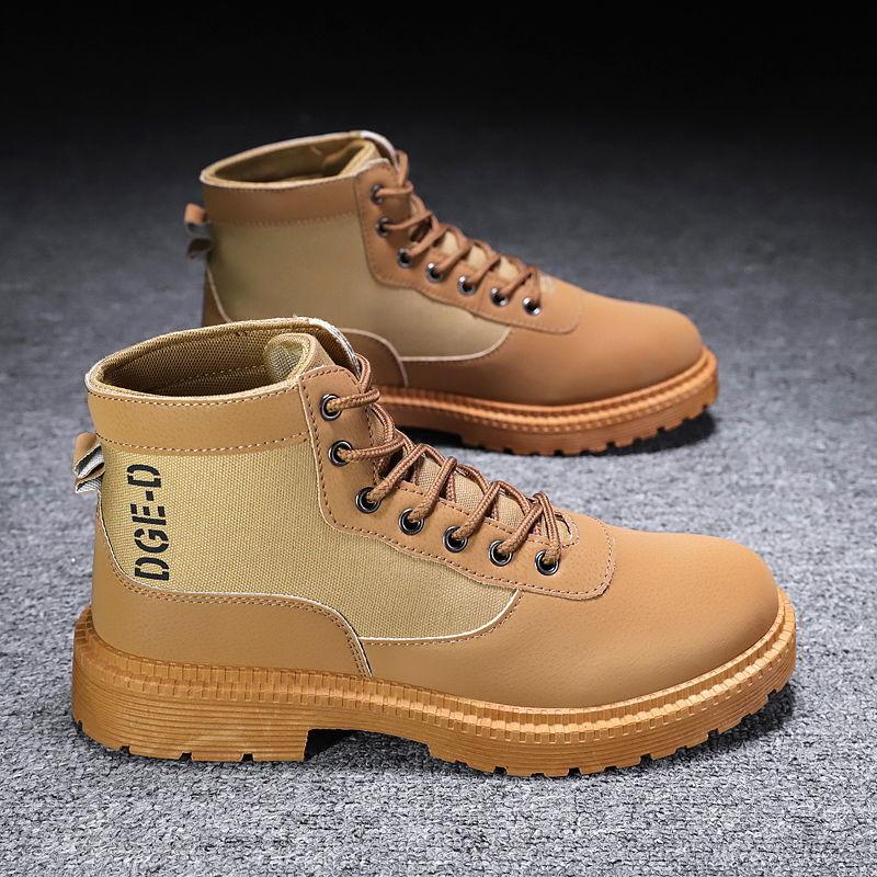 

Ботинки мужские зимние британские универсальные высокие туфли мужские инструментальные модные туфли короткие ботинки мужские туфли среднего берца 44