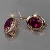 Pendientes vintage de circonita con cristales rojos y dorados para mujer, con incrustaciones de piedra CZ, pendientes colgantes, joyería de boda para mujer, regalos