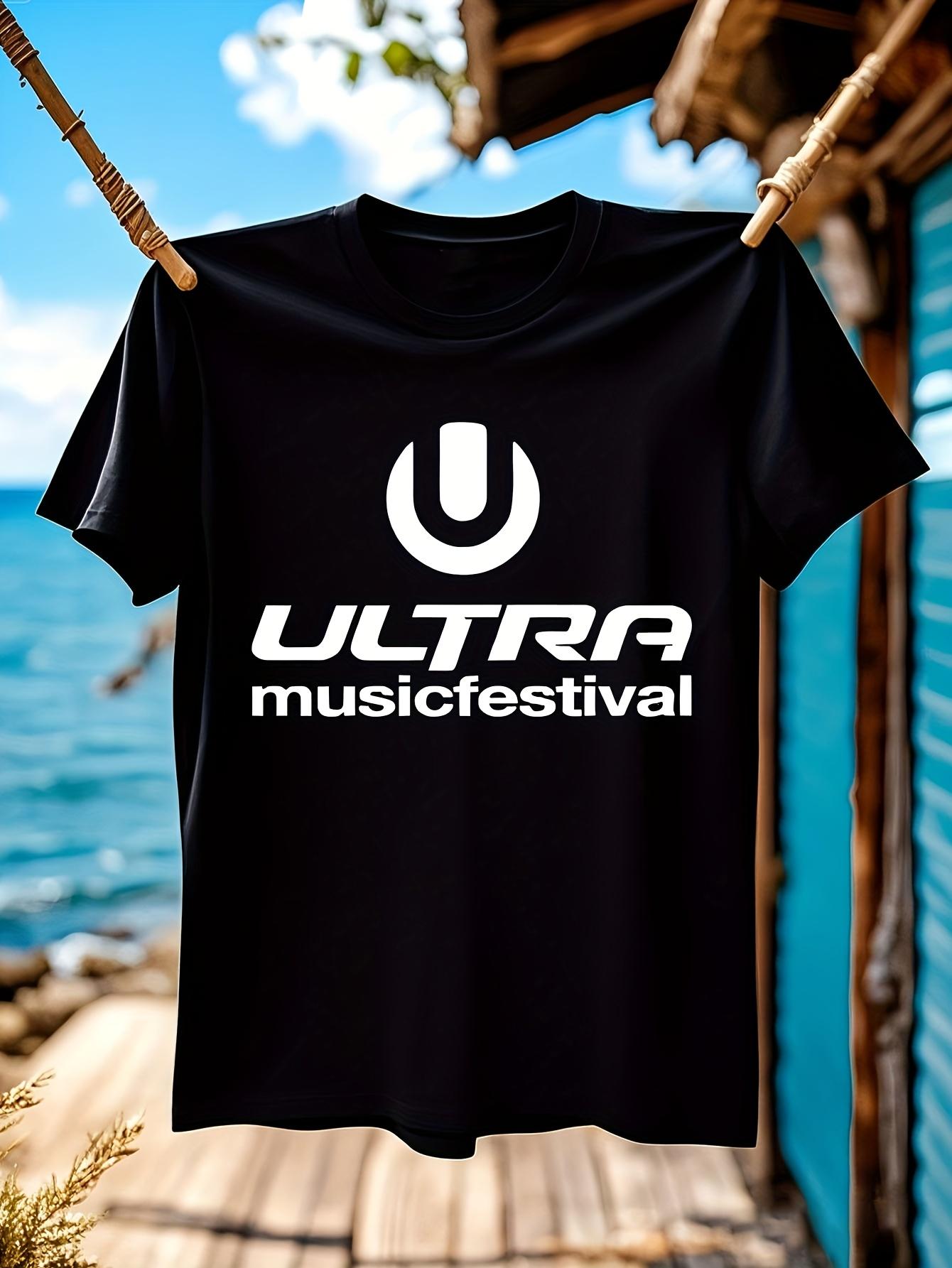 Ultra Music Festival EDM Concert Tee Heavyweight Black Ts... XXL