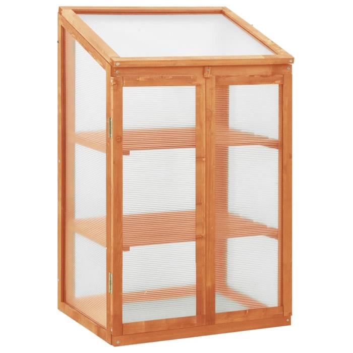 VidaXL Serre 60x45x100 cm Bois de sapin