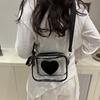 New Wide Shoulder Strap PVC Bag for Women, Casual and Simple Small Fresh Transparent Jelly Bag, Single Shoulder Crossbody Bags