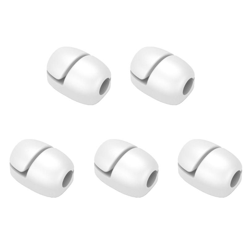 

5Pcs Wire Holder Organizers Cord Management Cable Holder Outdoor Strong Cord Clip for Wall Desk Christmas Light String білий