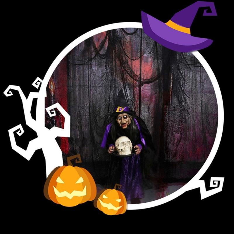 Torn Black Gauze Fabric For Halloween Haunting House Scary Party Decoration Horror Theme DIY Adjustable Efficient Cloth