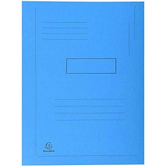 Chemise - EXACOMPTA - Réf. 445006E - 290 g/m² - 100% recyclées - Carton de 50