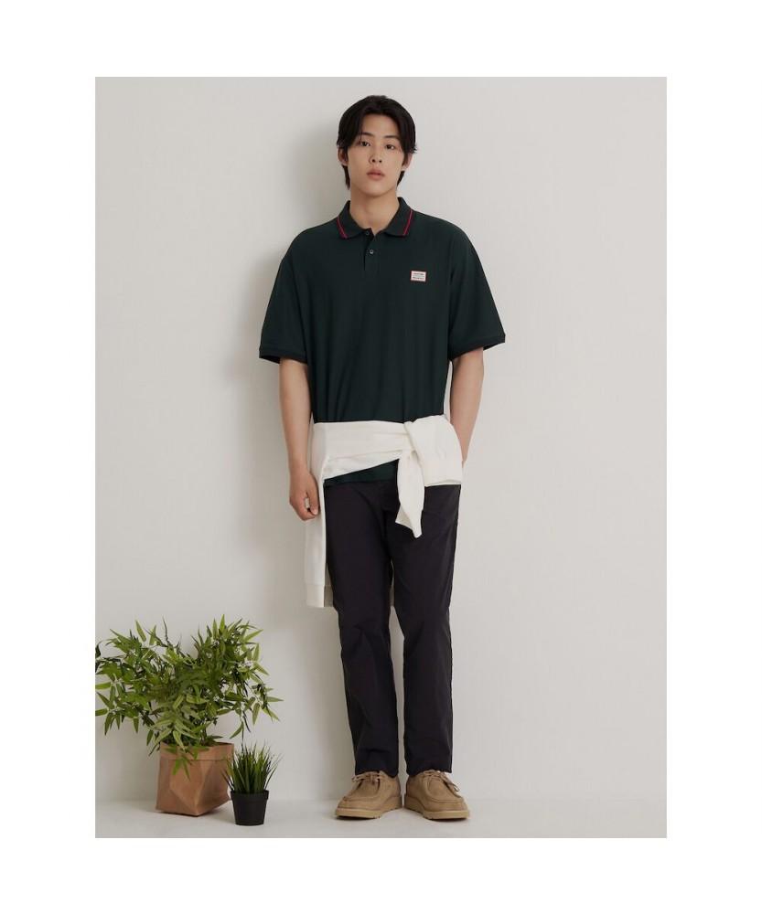 Binpolmen Summer Garment-Dyed Standard Fit Pants Navy