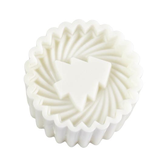 Reusable Christmas Baking Supplies Tree Cookie Mold, 2-in-1 Double-Sided Biscuit Press for DIY Compact Kitchen Utensils And Mooncakes, Pastry