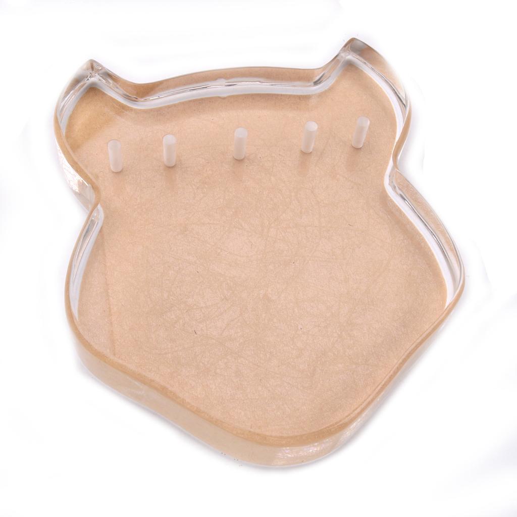 Thumb Piano 17 Keys with Tune Hammer Pillow Wood and Screws Acrylic Cute Rhino Head Shape Musical