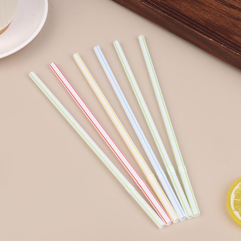 100Pcs Disposable Drinking Straws Colorful Flexible Beverage Straw For Milk Tea Cocktail Wedding Party Bar SuppliesWholesale