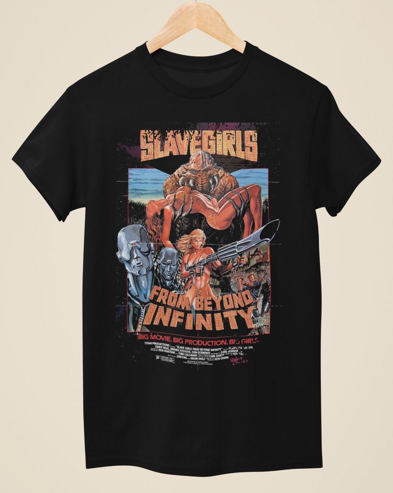 Slave Girls From Beyond Infinity - Movie Poster inspired Unisex Black T-Shirt Unisex T-Shirt XL