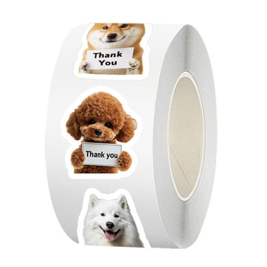 

Милые наклейки с благодарностью для собак и кошек, забавные наклейки-граффити с щенками, водонепроницаемые ПВХ-наклейки для телефона, ноутбука, холодильника, конвертов 1pc Dog