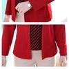 Neue Damen Frühling und Herbst Pullover Rundhals Patchwork Modisch Einfarbig Gestreift Elegant Locker Langärmlig Tops