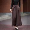 Demana Pleated Wide-Leg Casual Pants