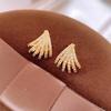 Light Luxury High-end Hepburn Style Slightly Inlaid Zircon Earrings, Women's Temperament Versatile Stud Earrings, New Popular Earrings