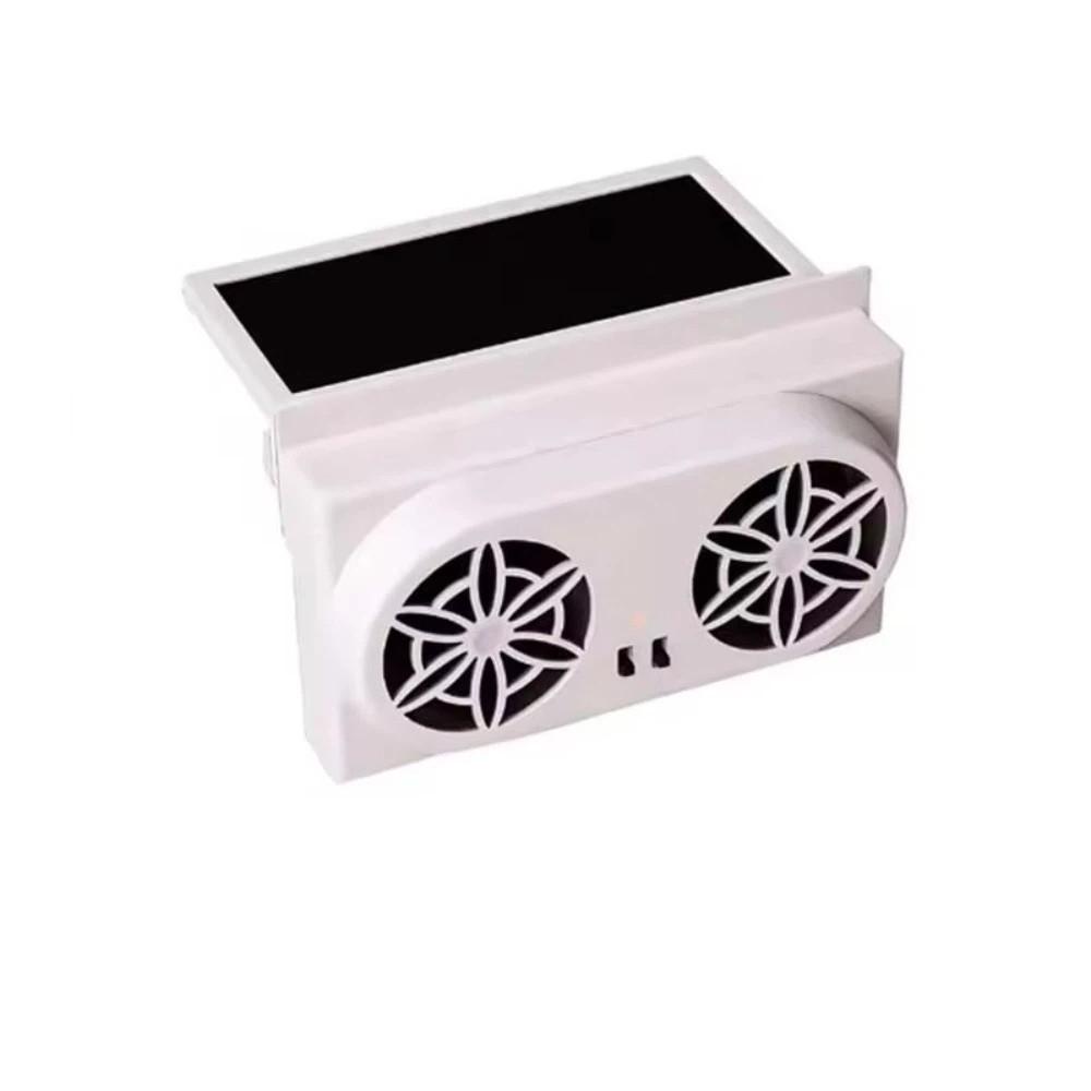 

Solar Panel Solar Powered Fan USB Charging Car Ventilator Car Window Fan Car Cooling System белый