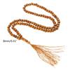 Natural 8mm Wood Beads Muslims Tasbih Prayer Beads 99 Wood Rosary Misbaha Beads Islamic Religion Eid Gift