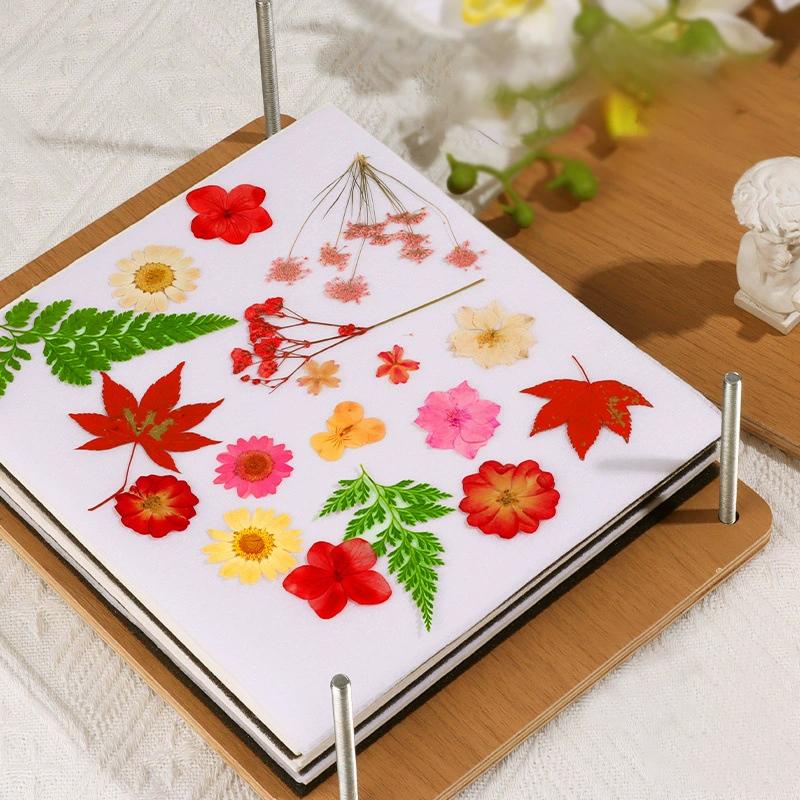 Flower Press Kit 5 Layers Wooden Flower Press Complete Flower Preservation Kit Leaf Pressing For Diy Crafts Making Dried Plants