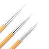3 Pcs Nails Art Liner Brushes Nails Painting Brush Nails Art Brushes Nails Art Drawing Pen Manicure Tool for Salons