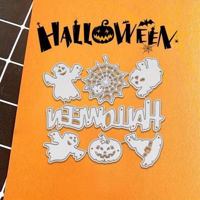 Decoraciones de Halloween con fantasmas y calabazas: troqueles de acero al carbono con molde de cuchillo de dibujos animados.