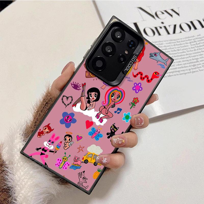 Karolg M-Manana Sera B-Bonito Shockproof Phone Case for Samsung Galaxy S26 Edge S25 Ultra S24 FE S23 Plus S21 Cover Anti Fall Fu