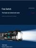 USB Rechargeable Multi-Functional White Laser Flashlight with Side Red and Blue Warning Lights