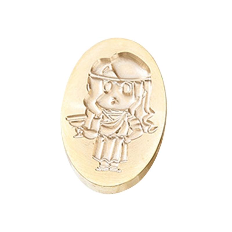 Fairy Pattern Wax Stamp Head, Waving Textured Wax Seal Stamp Head Replacement for Invitations Letter Envelope