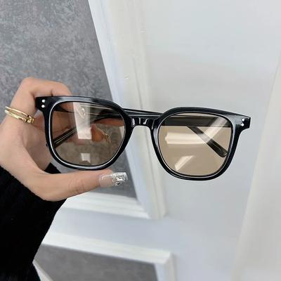 Vintage Damenmode Quadratische Sonnenbrille Retro Schwarz Sonnenbrille Damen Herren Brillen