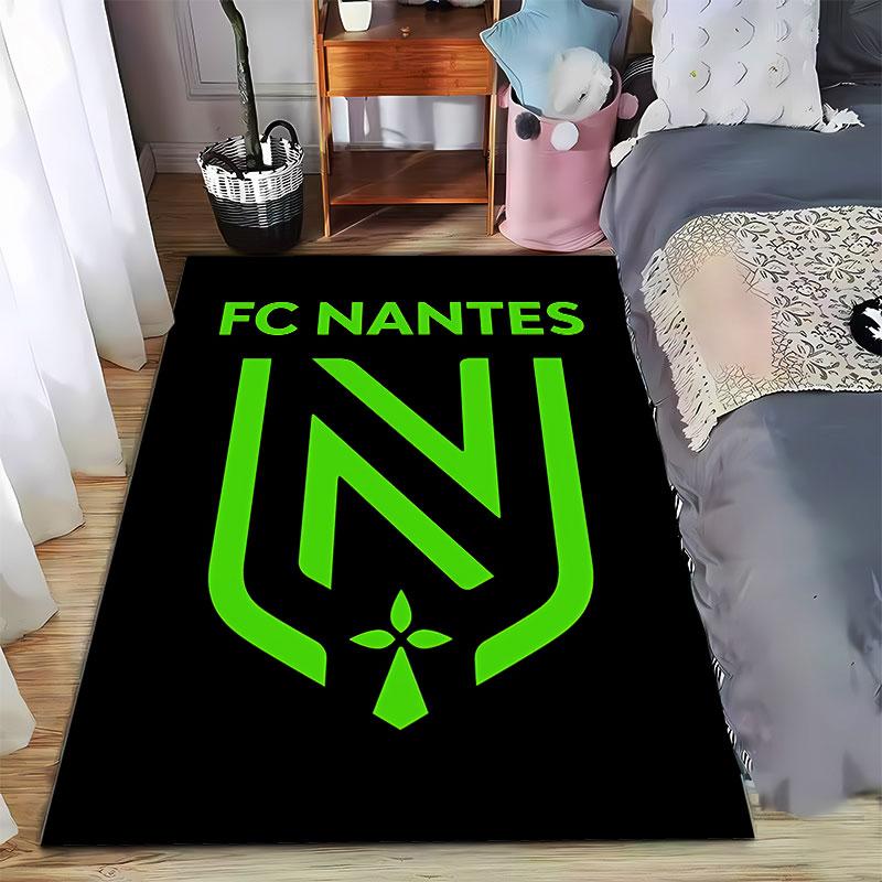 FC Nantes Green Logo Carpet suitable as a non-slip mat for the living room or bedroom sofa