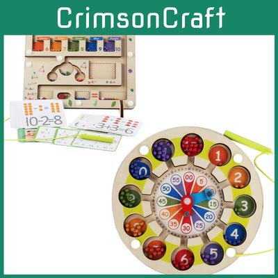 Wooden Educational Toy For 5-year-olds Colorful Magnetic Maze For Two Players Great Brain Exercise!