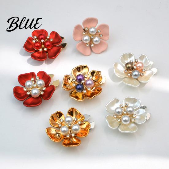 Photo Shoot Accessories Flower Cufflinks Faux Pearl Rhinestone Button Covers